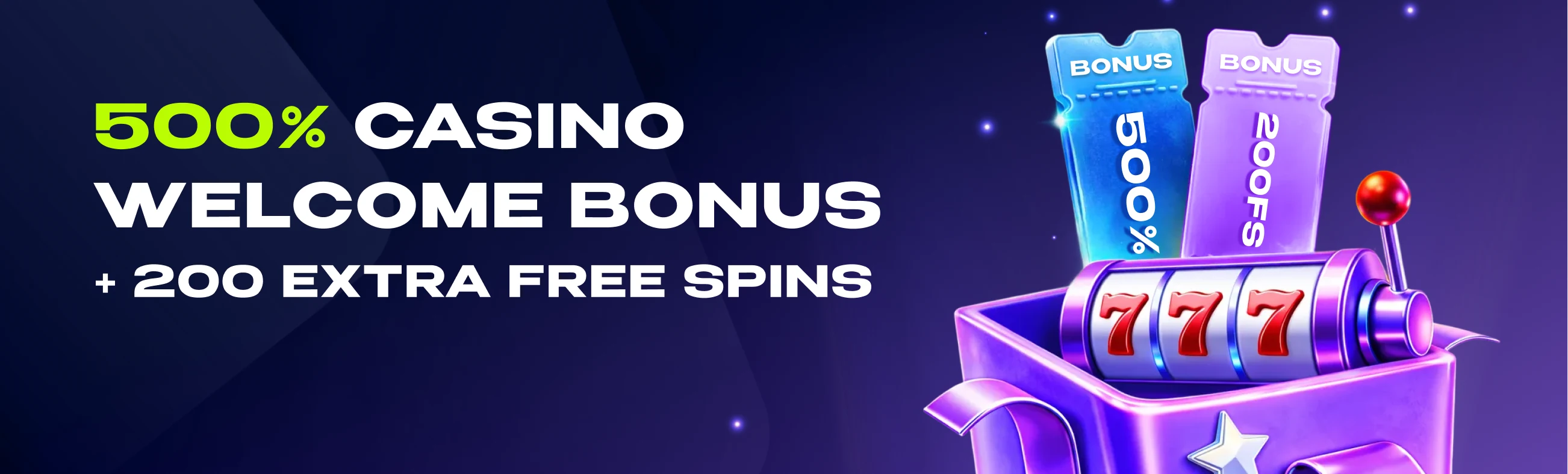 Tongobet Casino Welcome Bonus — 500% match plus 200 free spins